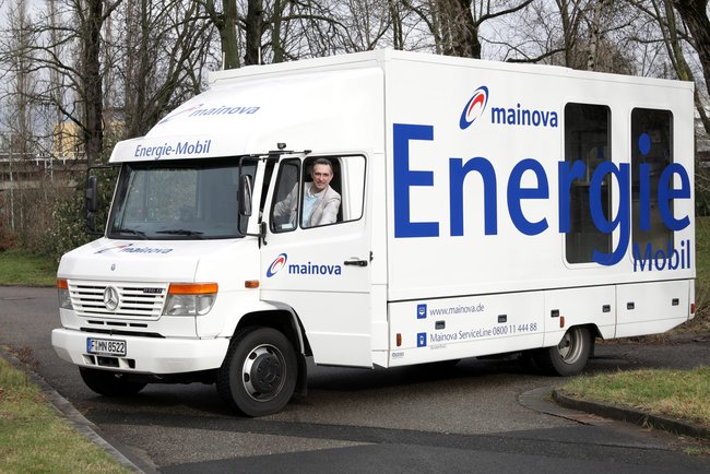 Das Mainova-Energiemobil kommt nach Eschborn. Das Mainova-Energiemobil kommt nach Eschborn.